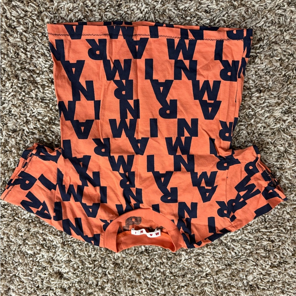 Marni Orange and Black Graphic T-Shirt